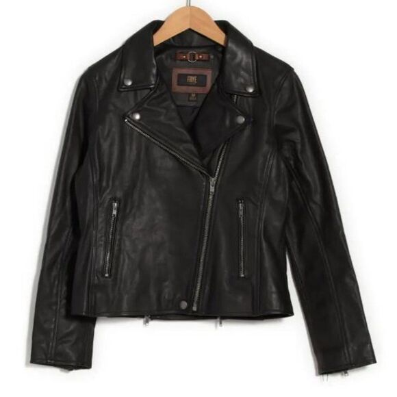Beautiful Frye Split Biker Leather Jacket - Picture 2 of 4